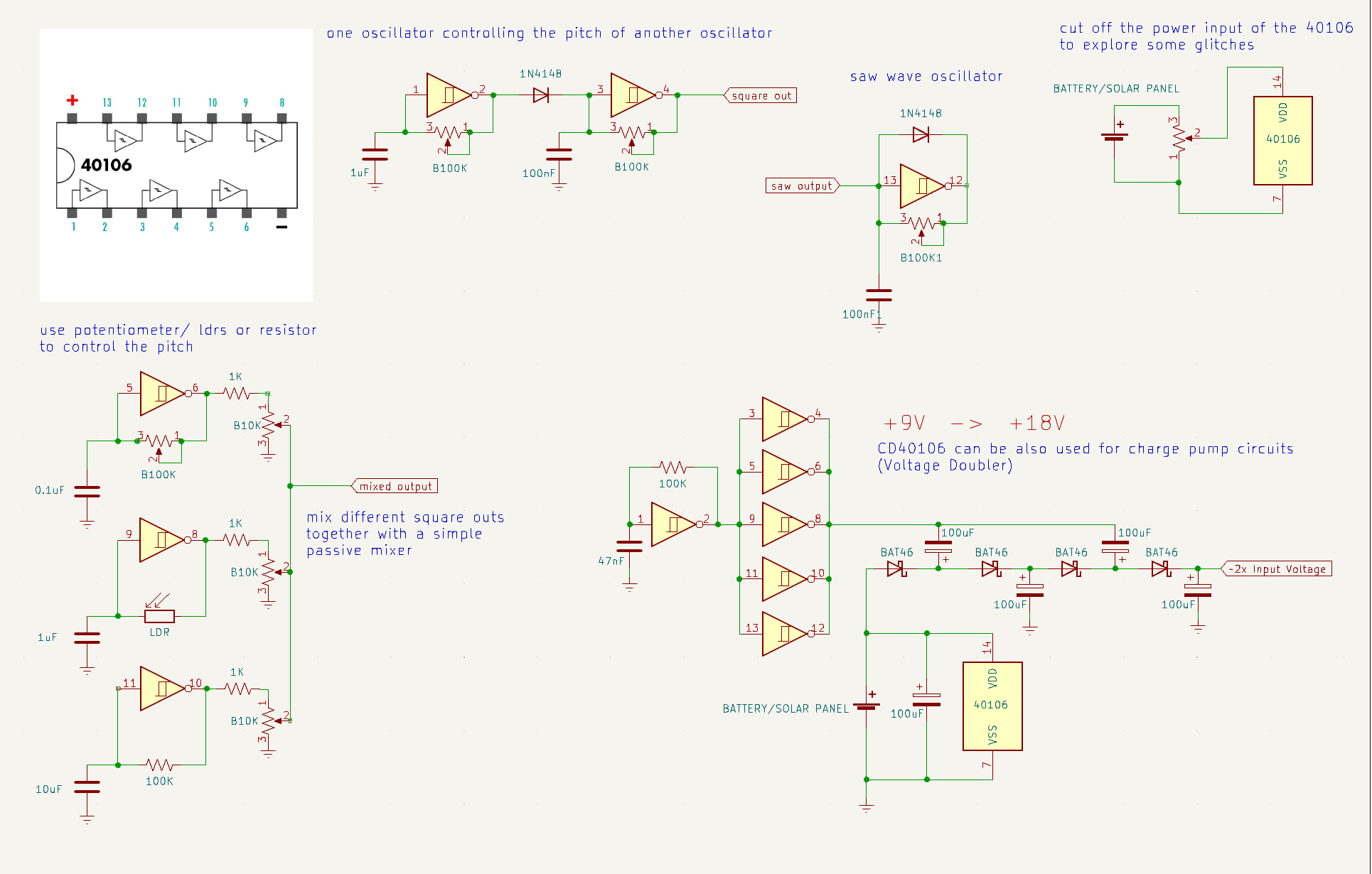 Schematics Noise Cap